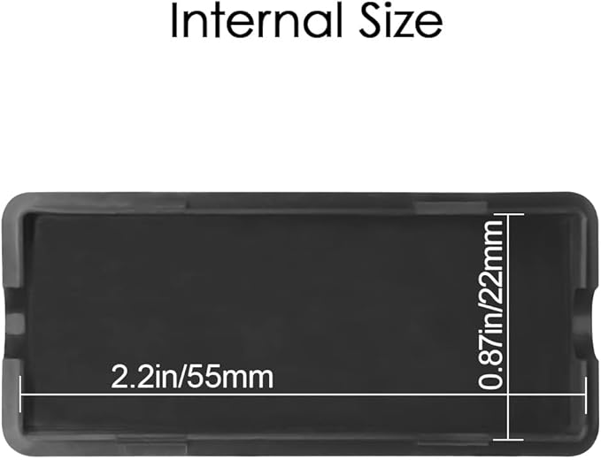 LeMotech Project Box 10 Pieces ABS Plastic Electrical Project Case Small Junction Box for Electronics Black 2.4 x 1.0 x 0.6 inch (60 x 26 x 16 mm)