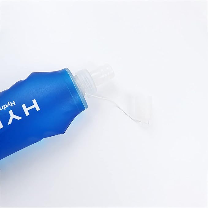 Collapsible Water Bottle, BPA-Free Collapsible Soft Flask Foldable Water Bottle for Running Hiking Cycling Climbing Travel (500ML)