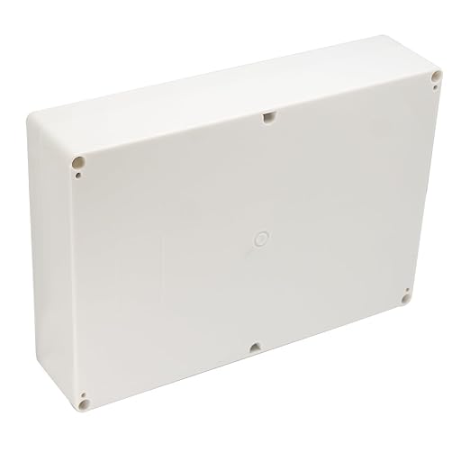 Project Box IP65 Waterproof Junction Box ABS Plastic Electrical Boxes DIY Electronic Project Case Power Enclosure White 10.35x7.17x2.36 inch (263 x 182 x60 mm)