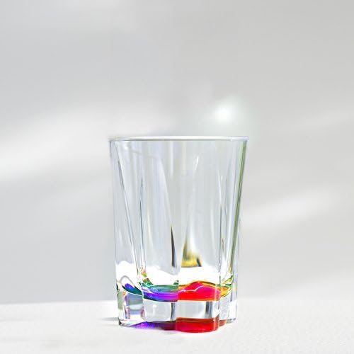Merritt International Acrylic Drinkware Gift Sets Rainbow Crystal Tumbler, 14-Ounce
