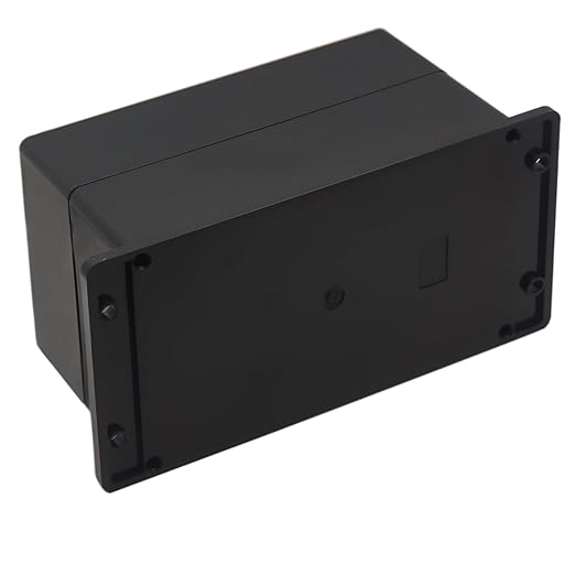 Junction Box IP65 Waterproof ABS Plastic Electrical Project Case Power Junction Boxes, Project Box with Fixed Ear Black 7.87x4.72x4.45 inch (200 x 120 x113 mm)