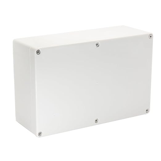 Project Box IP65 Waterproof Junction Box ABS Plastic Electrical Boxes DIY Electronic Project Case Power Enclosure White 9.06x5.90x3.43 inch (230 x 150 x87 mm)