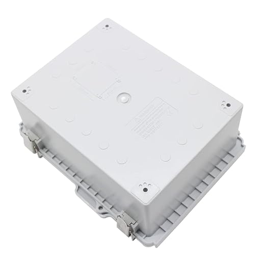 Electrical Junction Box with Mounting Plate, Hinged Cover Stainless Steel Buckles, IP67 Outdoor Project Box Weatherproof DIY Electrical Enclosure 8.6×6.7×4.3 inch (220×170×110mm)