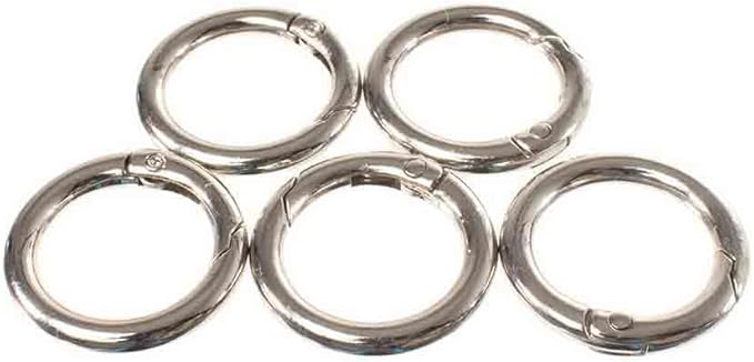 Paracord Planet Spring Gate O Rings – Available in 5/8 Inch, 3/4 Inch and 1 Inch Sizes – Silver, Bronze, and Gold Color Options (100 Pack, 5/8 Inch, Silver)