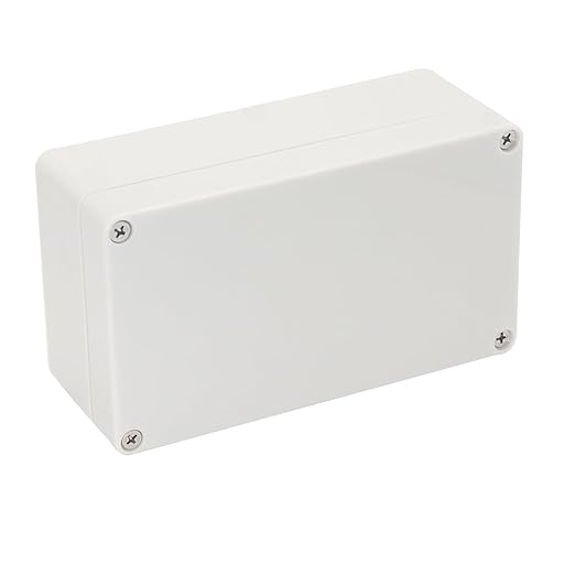 Project Box IP65 Waterproof Junction Box ABS Plastic Electrical Boxes DIY Electronic Project Case Power Enclosure White6.22x3.54x2.36 inch (158 x 90 x60 mm)