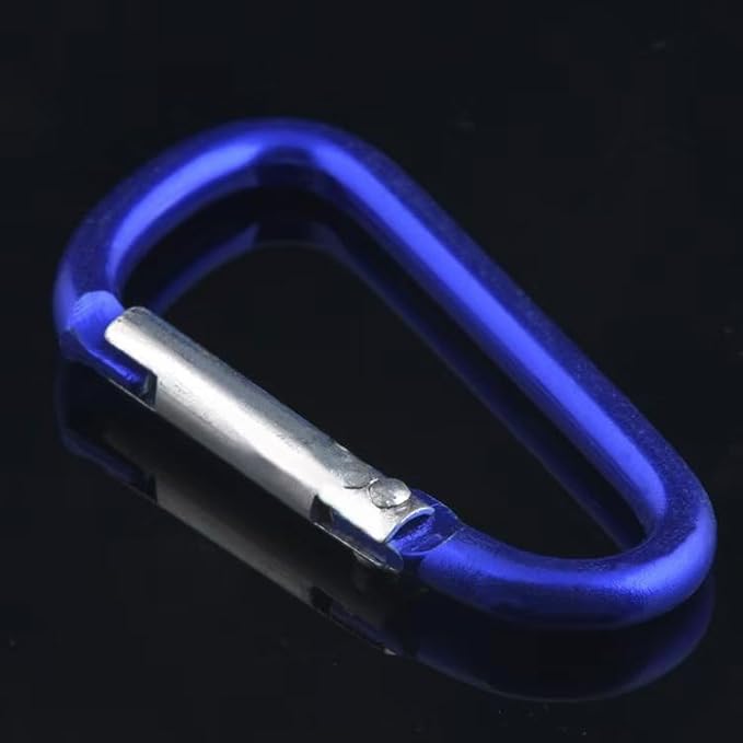 Carabiner Keychain Clip -3" Aluminum Carabiner D Ring, Caribeener Clips, Spring Snap Hook for Keychain Clip