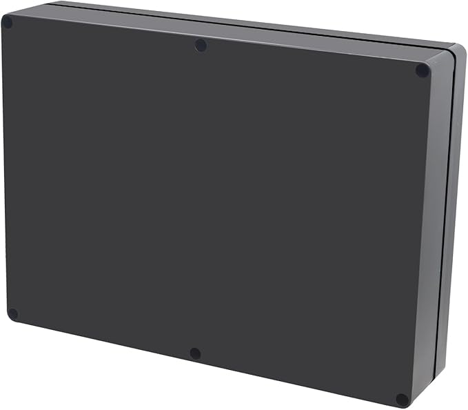 Project Box IP65 Waterproof Junction Box ABS Plastic Black Electrical Boxes DIY Electronic Project Case Power Enclosure 11.42x8.27x2.48 inch (290 x 210 x63 mm)
