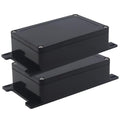 Watertight Junction Box, IP67 Waterproof Project Box Durable ABS Plastic Electronic Enclosure Case for DIY Electrical Project with Wall Fixed Ear 5.91" x 3.94" x 1.73"(150 x 100 x 44 mm) 2Pcs