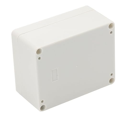 Project Box IP65 Waterproof Junction Box ABS Plastic Electrical Boxes DIY Electronic Project Case Power Enclosure White 4.53x3.54x2.17 inch (115 x 90 x55 mm)
