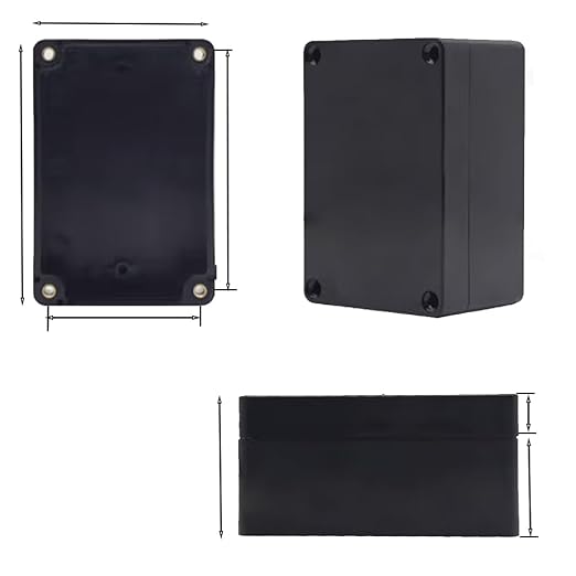 Project Box for Electronics -Electrical Enclosure, Junction Box ABS Plastic Dustproof Waterproof IP65, with 4 PCS M16 Cable Glands Black (6.22x3.54x2.36 inch (158 x 90 x60 mm)