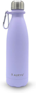 17oz Triple-Walled Insulated Stainless Steel Water Bottle, Keeps Drinks Cold for up to 24 Hours and Hot for up to 12 Hours, Leak Proof, Lavender