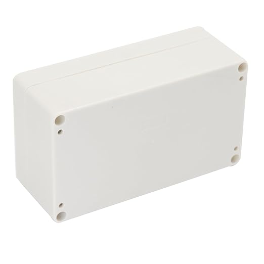 Project Box IP65 Waterproof Junction Box ABS Plastic Electrical Boxes DIY Electronic Project Case Power Enclosure White6.22x3.54x2.36 inch (158 x 90 x60 mm)