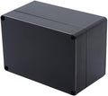 Project Box IP65 Waterproof Junction Box ABS Plastic Black Electrical Boxes DIY Electronic Project Case Power Enclosure 6.3x4.33x3.54 inch (160x110x90 mm)
