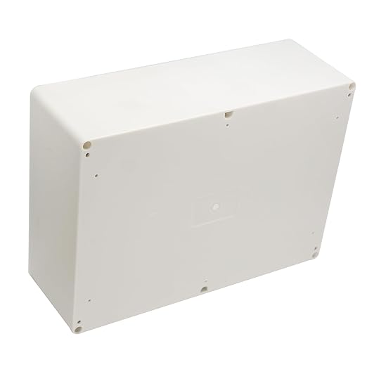 Project Box IP65 Waterproof Junction Box ABS Plastic Electrical Boxes DIY Electronic Project Case Power Enclosure White 11.42x8.27x3.94 inch (290 x 210 x100 mm)