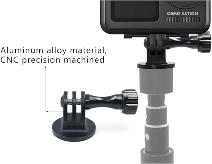 Aluminum Camera Tripod Adapter 1/4"-20 Conversion Adapter Mounts Compatible with Gopro Action Cameras Insta360 and Other Standard 1/4 Accessories, Quarter Inch Mount Adapter (Type EE)