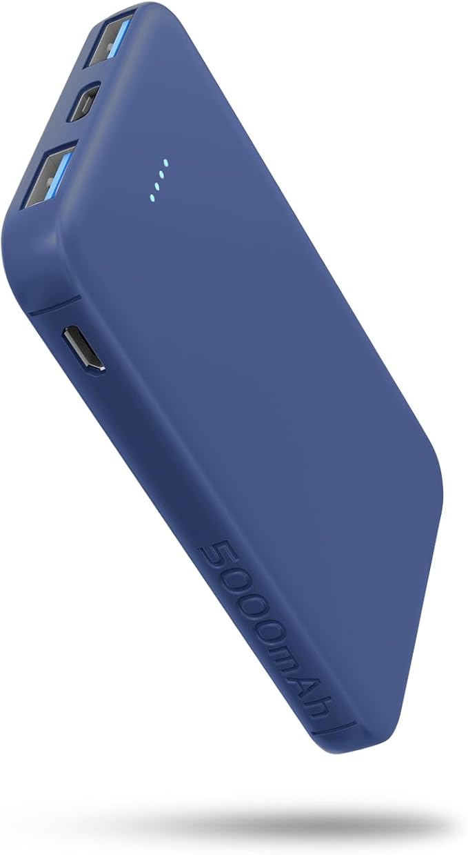 VANYUST S22 Portable Charger, Mini Colorful Power Bank, PowerNano, 5000mAh External Battery Pack Compatible with iPhone 15/14/13/12/11/X All Series and Android Phone