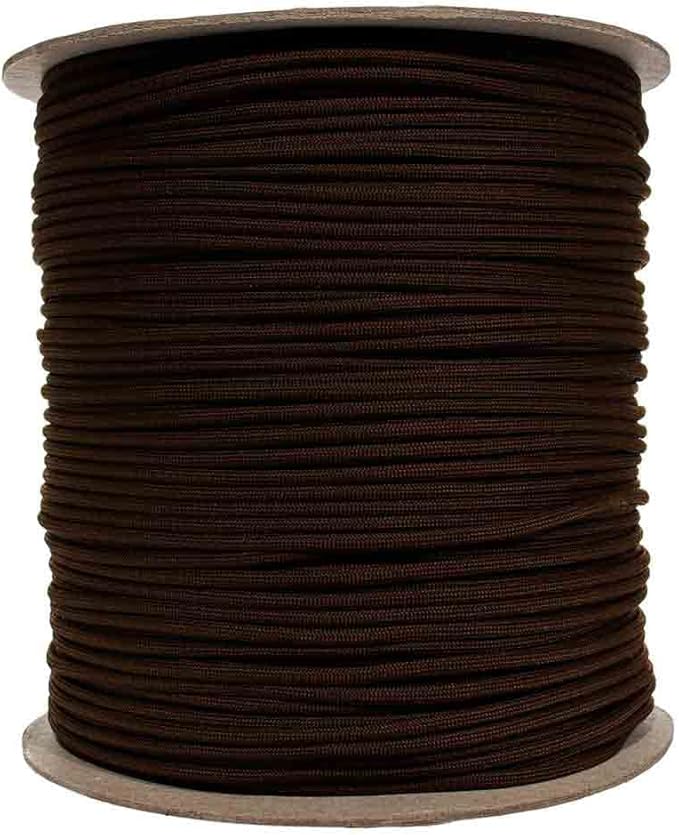 Paracord Planet Solid Color 550lb Paracord – 7 Strand Type III Nylon Cord for Indoor and Outdoor Tasks – Walnut (250 ft)