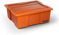 DECKED Payloader 32 L (1-Pack) - 75 lb Bin / 200 lb Lid Load Rated, Heavy-Duty Stackable Storage Bins, Fits Drawer System & Tool Box - Blaze Orange