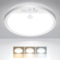 slochi 1Pack Motion Sensor Light Indoor Wired, 12 Inch 3000K/4000K/6500K Closet Lights Motion Sensored, 24W 2400LM Flush Mount Ceiling Light for Hallway Pantry Stairwell Porch, White