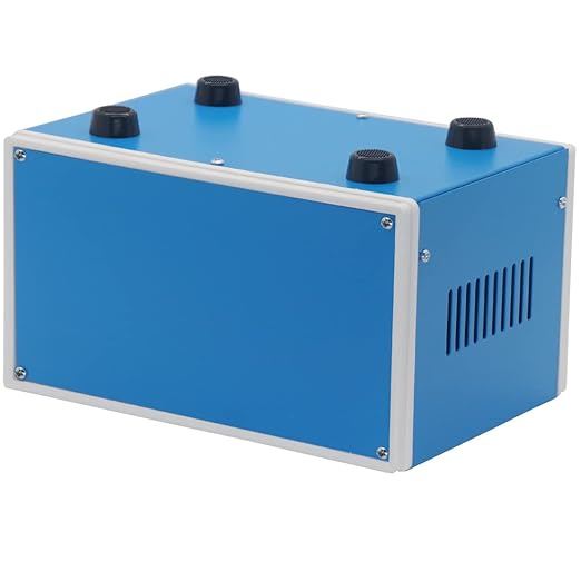 Zulkit Electronic Enclosures Blue Metal Enclosure Project Case DIY Box Junction Case Enclosure Preventive Case 8.3x7.1x5.5inch (210x180x140mm)