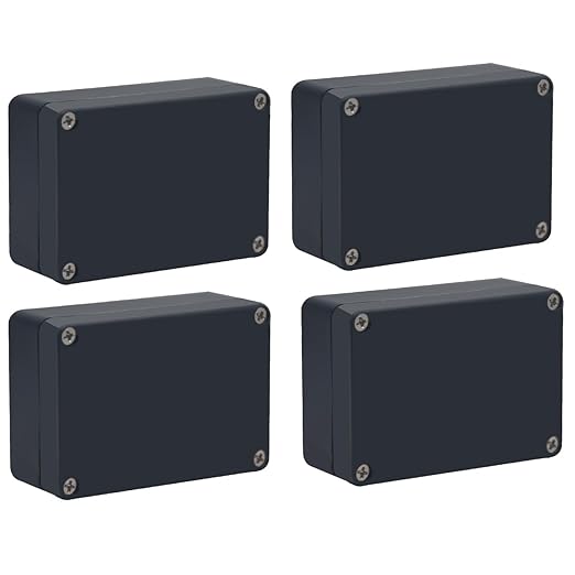 Project Box IP65 Waterproof Junction Box ABS Plastic Electrical Boxes DIY Electronic Project Case Power Enclosure 3.3”x2.3”x1.3”