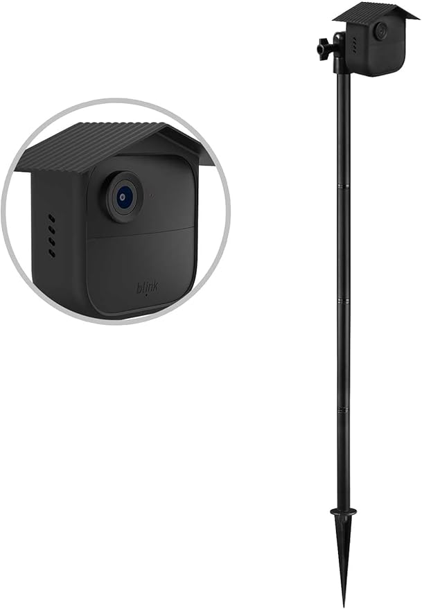 Camera Ground Stake Mount for Blink Outdoor 4, Metal Ground Spike with Silicone Cover for Blink Gen 4 and Blink Outdoor 2K+