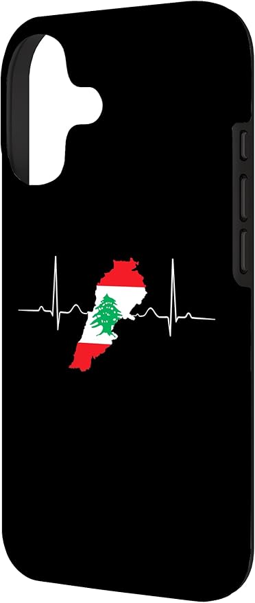 Lebanon Heart Lebanese Heartbeat Vintage Lebanon Map Case for iPhone 17