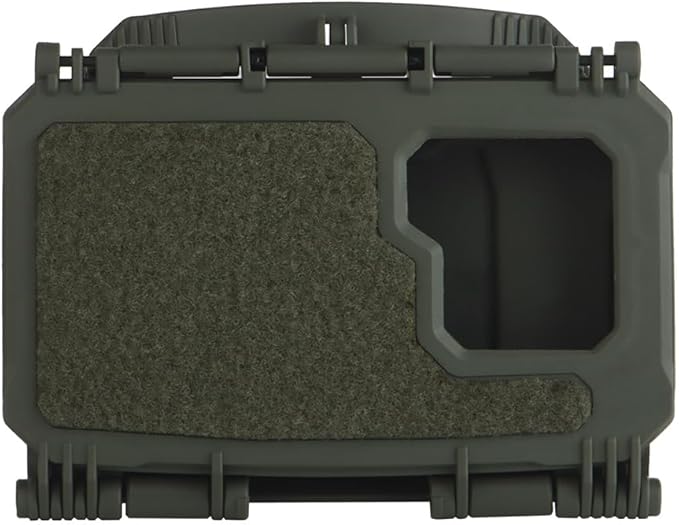 Tactical Phone Case Universal Integrated Phone Clamp MOLLE Holder, Cell Phone Chest Mount with Viewing Window for Map Navigation Airsoft Hunting Vest Plate Carrier Outdoor Hiking