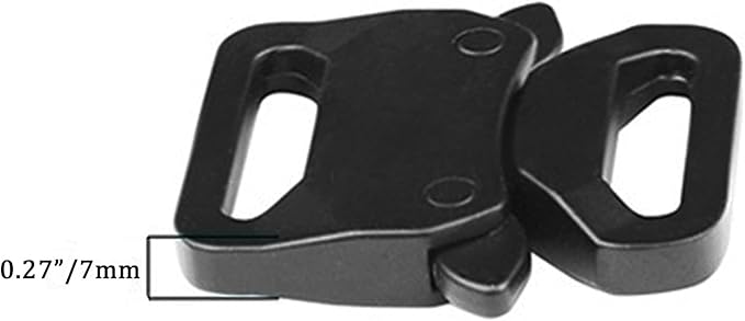 Paracord Bracelet Clips, Quick Release Belt Buckle Metal Shackle Lock, Set of 6 (3/4inch)