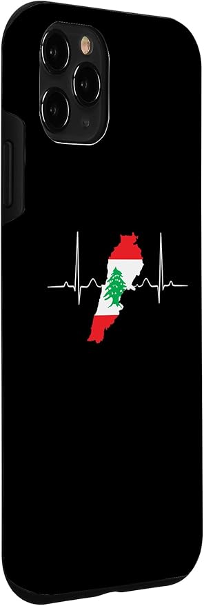 Lebanon Heart Lebanese Heartbeat Vintage Lebanon Map Case for iPhone 11 Pro