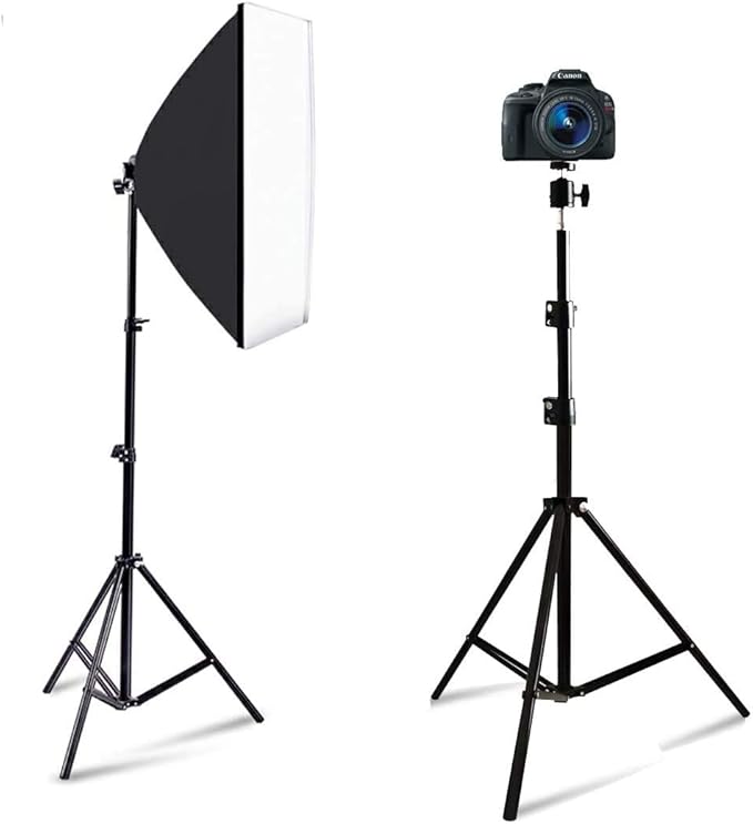 Projector Floor Stand, Folding Portable Tripod Mount - Adjustable Height 29" to 70"