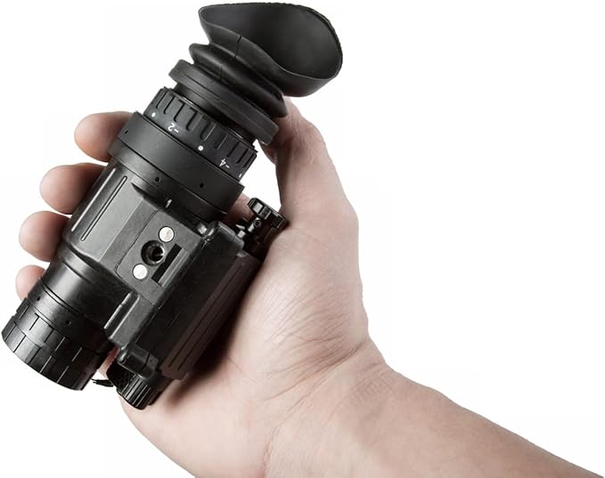 AGM Global Vision PVS-14E Enhanced Night Vision Monocular with FOM 2200+ Gen 3 Auto-Gated, P45-White Phosphor IIT, Auto Shut-Off, Manual Gain, Built-in IR Illuminator, Military-Grade NVG Made in USA