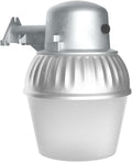 Lithonia Lighting LED Outdoor Flood Light Fixture, Exterior Dusk to Dawn Security Light with Photocell Sensor, Pole or Wall Mount, 3500 Lumens, 5000K Daylight, Gray (OALS10)