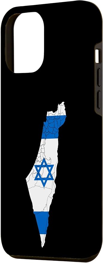 Israel National Flag Distressed Map Case for iPhone 12 Pro Max