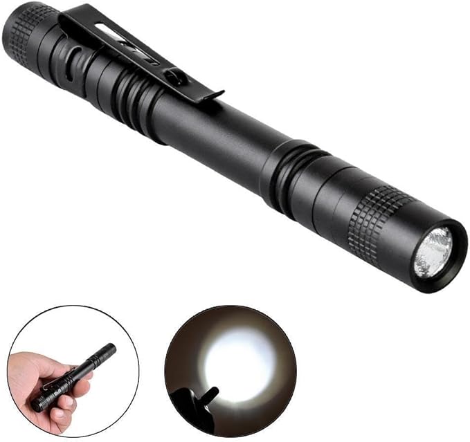 Pen Flashlight,10PCS Led Pen Light Flashlights with Clip,Mini Flashlight Bright Pocket Penlight