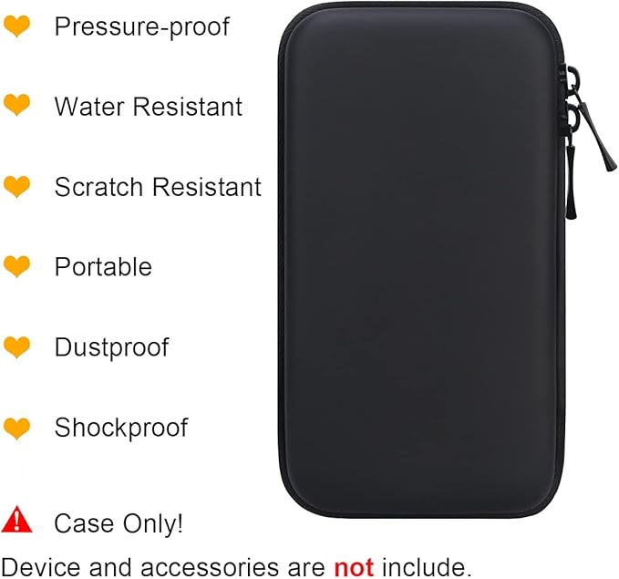 BOVKE Travel Cable Organizer Bag Electronics Accessories Case Portable Travel Gadget Bag for USB Flash Drive, Adapter, Charging Cable, Charger, SD Card, Earbuds, Small Power Bank, Black+Inside Black