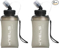 WRELS 350ml/500ml TPU Soft Water Bottles BPA Free Collapsible Soft Flask with Widen Mouth for Running Vest Lightweight Foldable Water Bottle for Running Marathon Trail Hiking