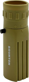 Brunton LITE TECH 8x22 Monocular, Coyote Tan, BaK-4 Prism Glass, Multi-Coated Rubber Armor, Compact Design with Wrist Lanyard