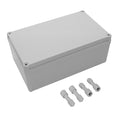 LeMotech Junction Box IP67 Waterproof Dustproof ABS Plastic Project Box for Electrical Outdoor Enclosure Gray 9.8 x 5.9 x 3.9 inch (250 x 150 x 100 mm)