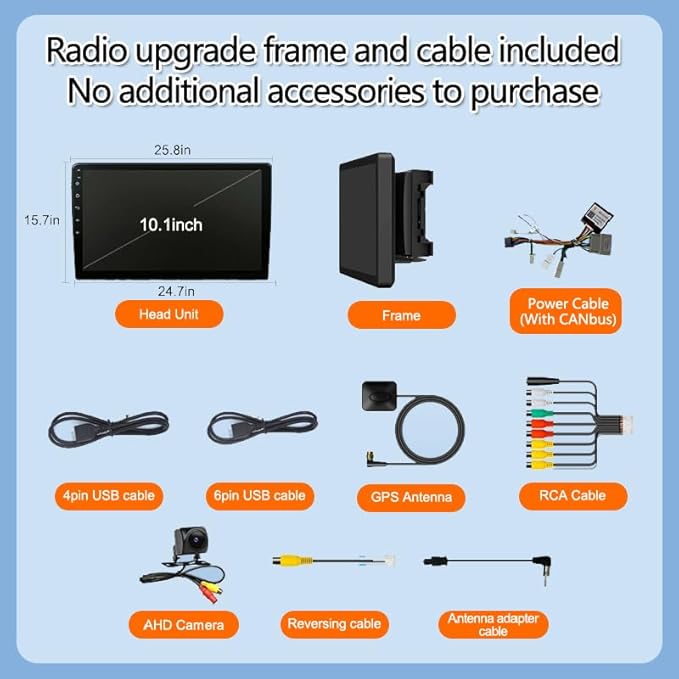 10.2 Inchs Car Stereo Radio Upgrade for Jeep Compass Patriot 2010 2011 2012 2013 2014 2015 2016 with Wireless CarPlay/Android Auto/SWC/Touch Screen/Android12/GPS Navigation/HD Backup Camera