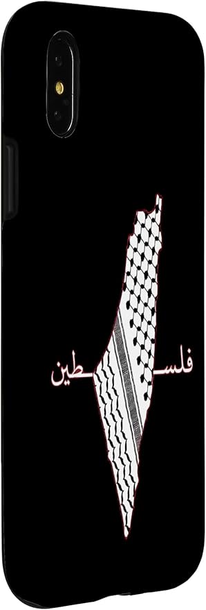 Keffiyeh Palestine Map Arabic Scarf Shemagh Palestinian Flag Case for iPhone X/XS