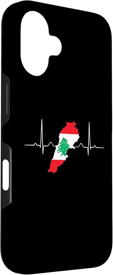 Lebanon Heart Lebanese Heartbeat Vintage Lebanon Map Case for iPhone 16