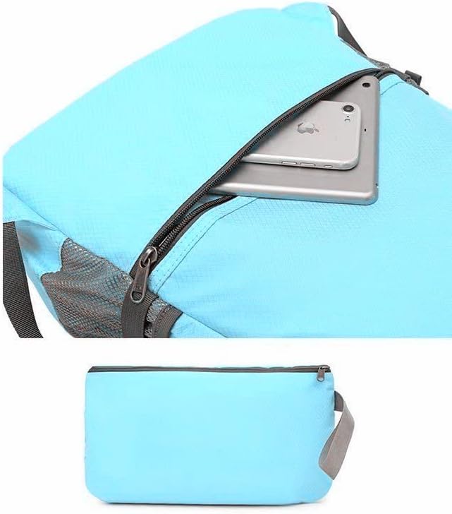 Geboldil Men's and women's waterproof backpack traveling backpack blue1