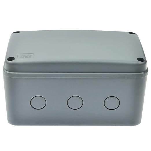 SuperInk Robust Outdoor Electrical Project Box - IP66 Weatherproof PVC/ABS Enclosure for Universal Protection - Size 7 1/8" x 4 1/2 "x 4" inch(181x111x100 mm),1PK