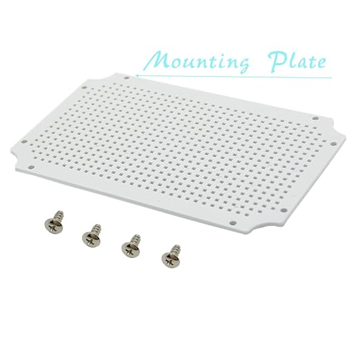 Zulkit Junction Box ABS Plastic Waterproof IP65 Electrical Boxes Hinged Shell Outdoor Universal Project Enclosure with Mounting Plate and Wall Brackets Grey 11.8x7.9x6.3 inch(300x200x160mm)