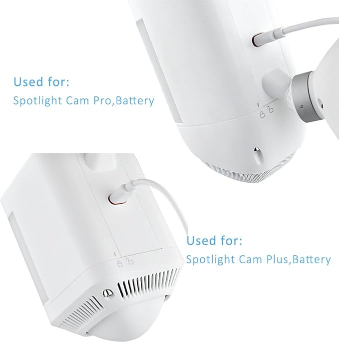 Solar Panel Charger Compatible with Ring Stick Up Cam/Pro,Ring Spotlight Cam Plus/Pro,with USB-C to Barrel Plug Adapter (2PACK)