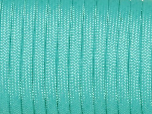 7 Strand Core 550lb Paracord Parachute Cord Lanyard Mil Spec Type III-100ft (Acid Blue(50#))