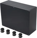 Project Box ABS Black Electrical Boxes IP65 Outdoor Waterproof Box Electronic Junction Box Power Enclosure with Cable Glands for DIY Project 11.42 x 8.27 x 3.94 inch (290x190x100mm)