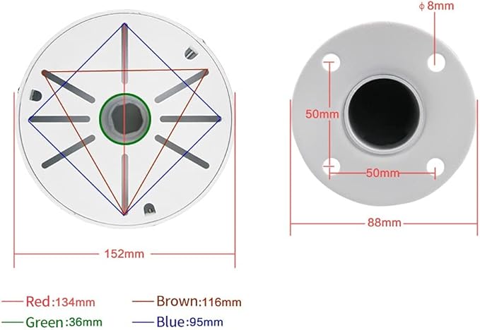 Security Camera Mount Bracket, Universal Wall Mount for CCTV & IP Cameras, J Type (12.5 INCH)