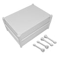 LeMotech Junction Box IP67 Waterproof Dustproof ABS Plastic Project Box for Electrical Outdoor Enclosure Gray 15 x 11 x 7.1 inch (380 x 280 x 180 mm)